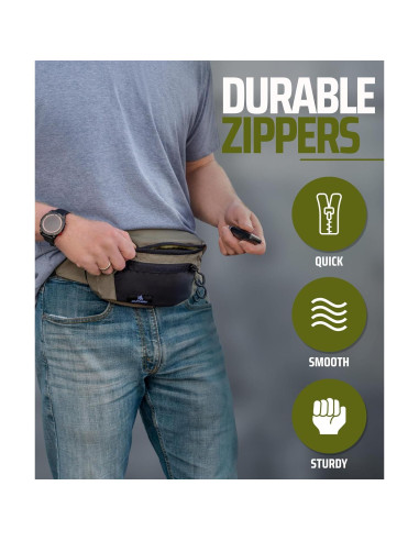 Mochila de Cintura Lone Trail para Hombres - Resistente y Discreta