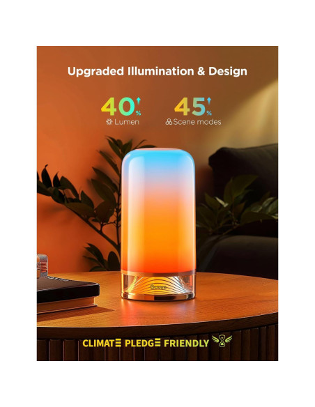 Lámpara de Mesa Inteligente Govee RGBIC 2 LED 64 Modos