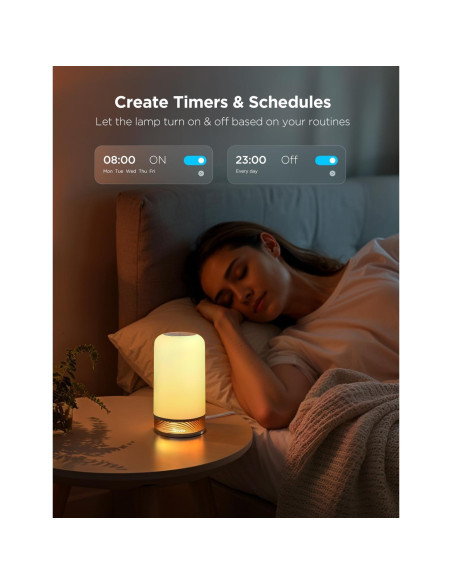 Lámpara de Mesa Inteligente Govee RGBIC 2 LED 64 Modos