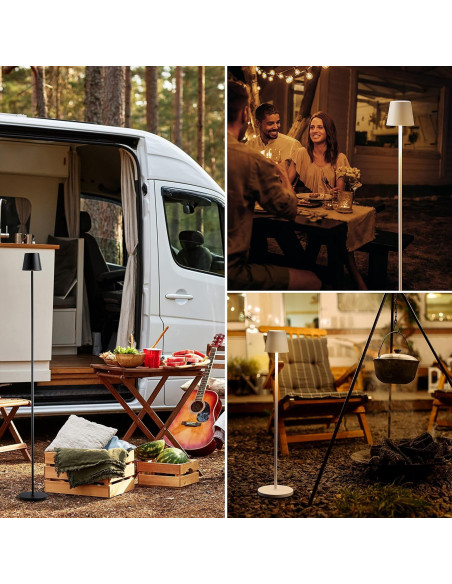 Lámpara de Pie LED O'Bright OB-FL21B Recargable Negra