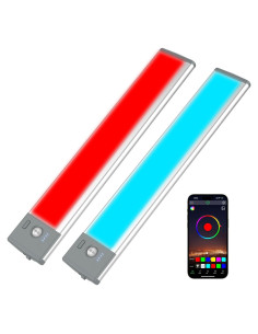 Lámpara LED de Pared LEPOTEC RGB 2 Pcs con Control Remoto