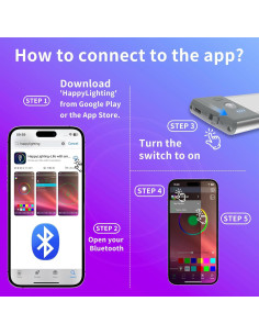 Lámpara LED de Pared LEPOTEC RGB 2 Pcs con Control Remoto 2