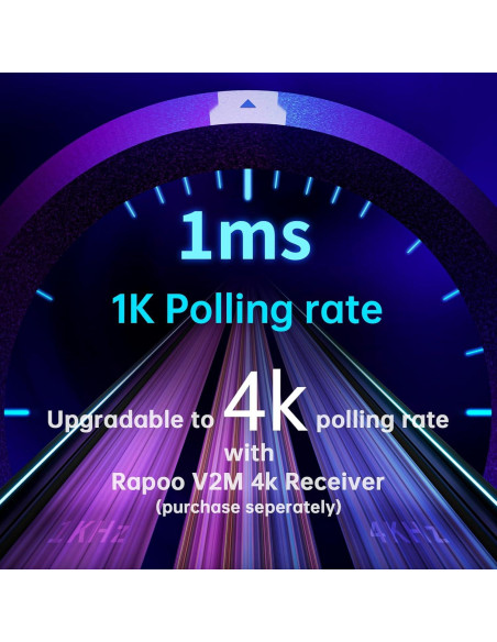 Ratón Gaming Inalámbrico Rapoo VT9Pro 26000 DPI Blanco