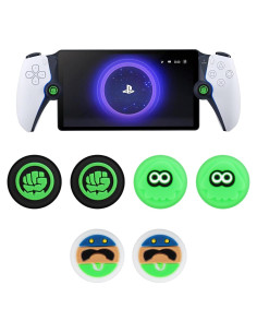 Tapas de agarre para pulgar Qoosea PS5 Portal 6 piezas