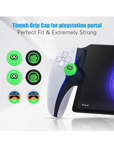 Tapas de agarre para pulgar Qoosea PS5 Portal 6 piezas 2