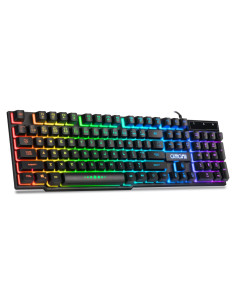 Teclado Gaming CHONCHOW Mecánico RGB USB 104 Teclas Negro