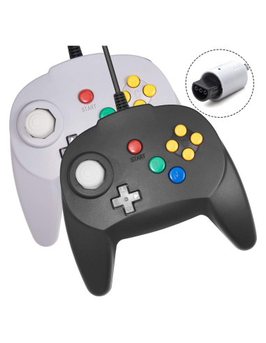 Controlador Retro N64 KIWITATA Mejorado con Cable 1.8m