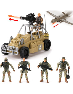 Juego Militar 26 Piezas Helicóptero y Soldados Liberty 2