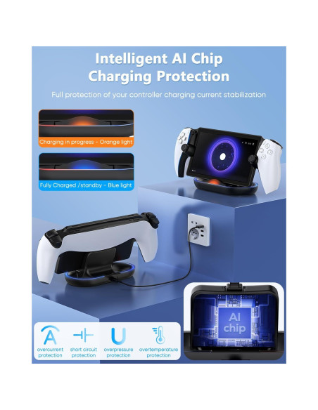 Base de Carga FYOUNG para PlayStation Portal - Soporte RGB