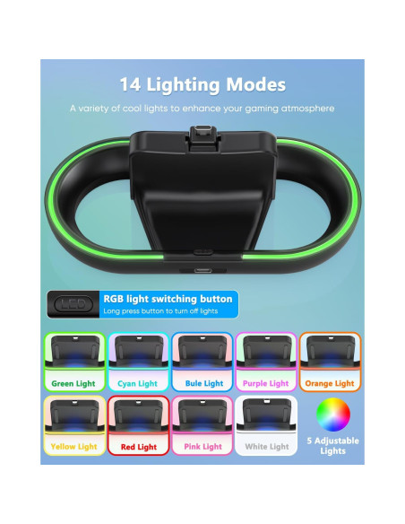 Base de Carga FYOUNG para PlayStation Portal - Soporte RGB