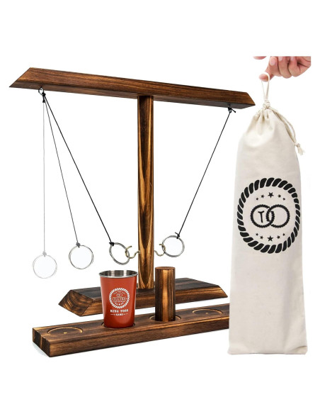 Juego de Lanzamiento de Anillos Tulyra XL con Vaso de Acero Juego de Lanzamiento de Anillos Tulyra XL con Vaso de Acero