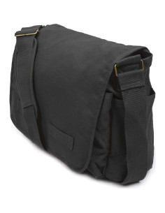 Bolsa Mensajera Vintage Sweetbriar - Lona Algodón Negra 2