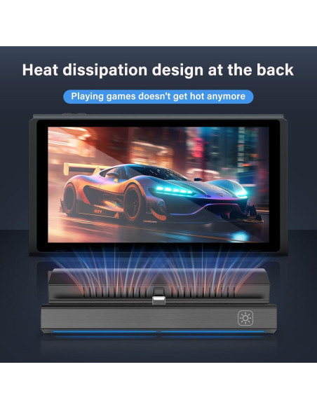 Dock portátil para Nintendo Switch Rapell 6 en 1 HDMI USB