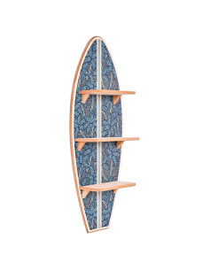 Estante de Pared Surf Navy Electric Palms Reyn Spooner 90x33 cm
