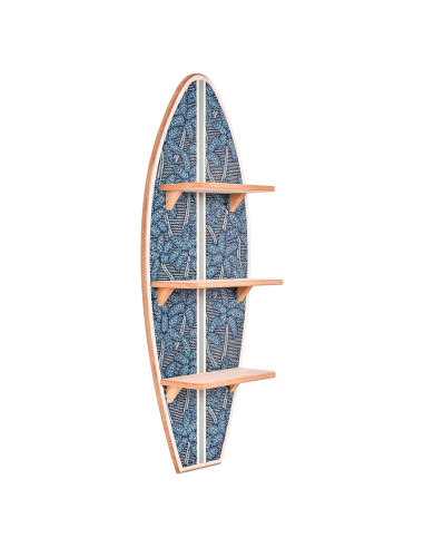 Estante de Pared Surf Navy Electric Palms Reyn Spooner 90x33 cm