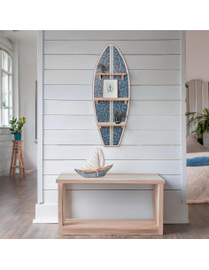 Estante de Pared Surf Navy Electric Palms Reyn Spooner 90x33 cm 2