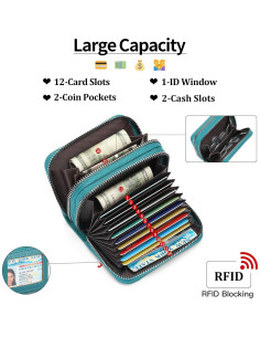 Billetera de Cuero RNIEGA con Bloqueo RFID para Mujeres 2