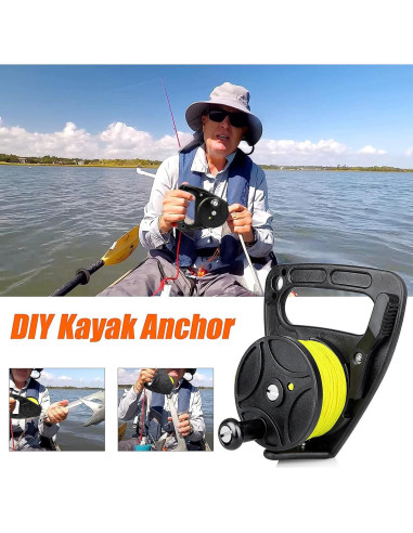 Carrete de Buceo Seafard 46m con Tope de Pulgar