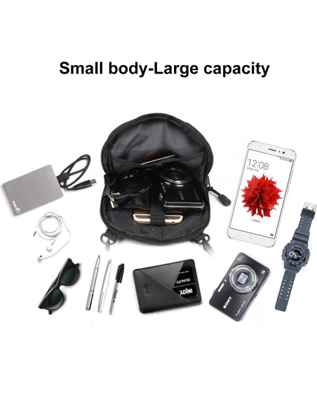 Bolso Cruzado Pequeño para Hombres - Bandolera 19x14 cm