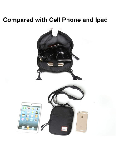 Bolso Cruzado Pequeño para Hombres - Bandolera 19x14 cm