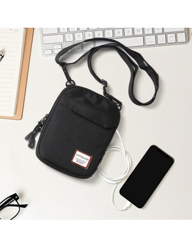 Bolso Cruzado Pequeño para Hombres - Bandolera 19x14 cm