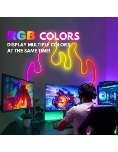 Luces de Cuerda Neón RGB 15m Zhongshan KQ-NL-LED