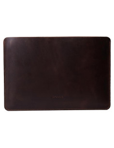 Funda de Laptop de Cuero Marrón para MacBook Air 13" 2025