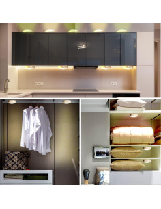 Luces Puck LED SEMSMOKS con Control Remoto - Paquete de 6 2