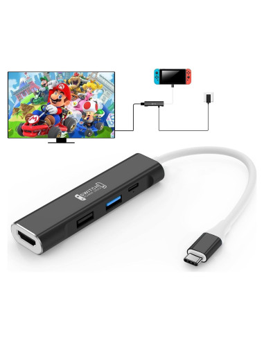 Dock RREAKA para Nintendo Switch OLED 4K USB C 100W