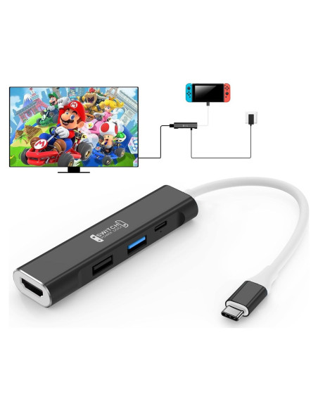 Dock RREAKA para Nintendo Switch OLED 4K USB C 100W