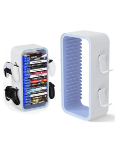 Torre de Almacenamiento de Juegos Wigmoa OYO-1 18 Discos 4 Controladores