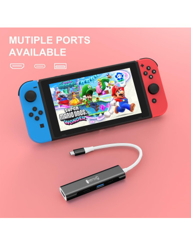 Dock RREAKA para Nintendo Switch OLED 4K USB C 100W