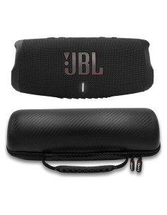 Altavoz JBL Charge 5 Portátil Impermeable + Funda Carbono