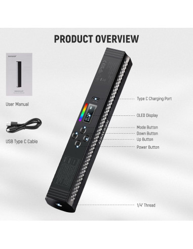 Barra de Luz RGB NEEWER TL20C 2500K-8500K 17 Escenas