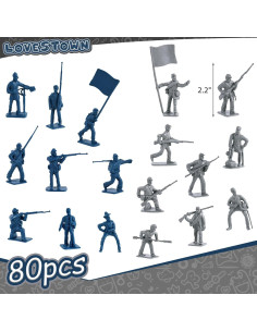 Soldados de Juguete LOVESTOWN 80PCS Figuras Militares 2
