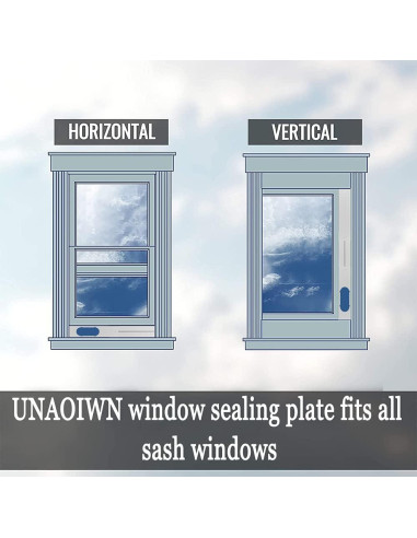 Kit de Ventana para Aire Acondicionado UNAOIWN 5.9" PVC