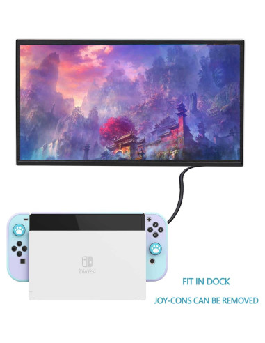 Funda Acoplable COMCOOL para Nintendo Switch OLED - Azul