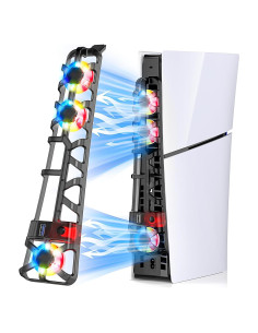 Ventilador de Enfriamiento RGB Klipdasse para PS5 Slim