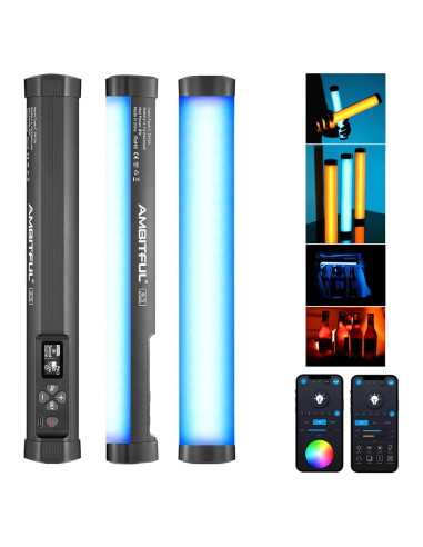 AMBITFUL A2 Luz Tubo RGB 2500K-8500K 29 Efectos