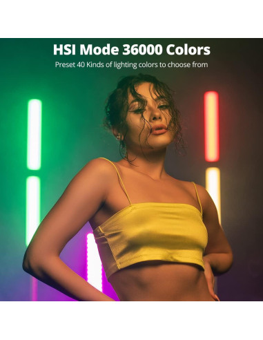 AMBITFUL A2 Luz Tubo RGB 2500K-8500K 29 Efectos