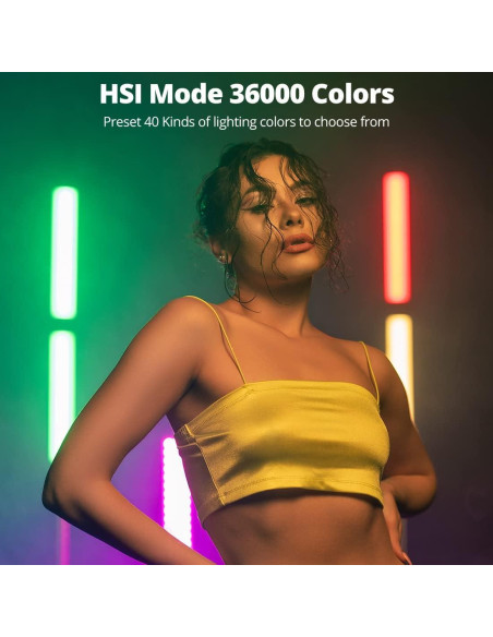 AMBITFUL A2 Luz Tubo RGB 2500K-8500K 29 Efectos