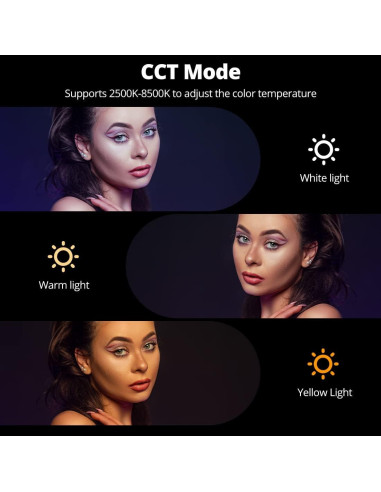 AMBITFUL A2 Luz Tubo RGB 2500K-8500K 29 Efectos