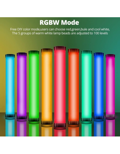 AMBITFUL A2 Luz Tubo RGB 2500K-8500K 29 Efectos