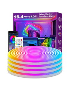 Luces de Cuerda LED SINLEY 5m RGB Impermeables con App