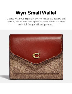 Billetera Coach Wyn de lona recubierta con 7 ranuras 2