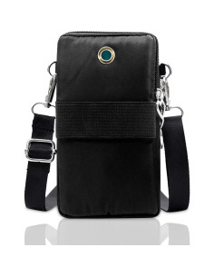 Bolsa Cruzada BIAOTIE Pequeña Ligera para Teléfono Negro 2