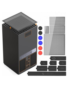 Filtro de Polvo para Xbox Series X - 8 Tapones y 4 Mallas