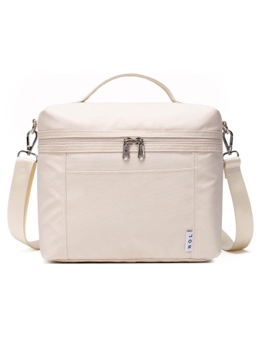 Bolsa de Almuerzo Aislada NOL Crema Mediana 8L Impermeable