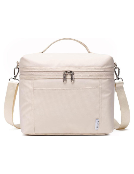 Bolsa de Almuerzo Aislada NOL Crema Mediana 8L Impermeable