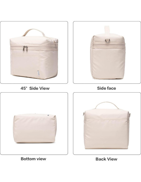 Bolsa de Almuerzo Aislada NOL Crema Mediana 8L Impermeable